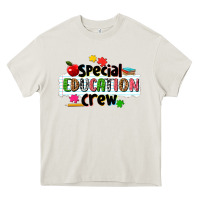 Cream special education crew Heavy Core Tee - NancyCooperArtShop