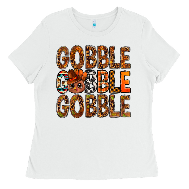 Western Gobble With Turkey Bbs Ladies Tee by BundleAndBundleShop | Teevron