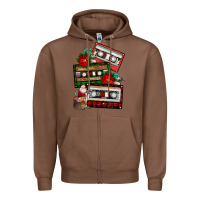 Chestnut christmas cassette gemstone Zipper Hoodie - FaDigitalArtStudio
