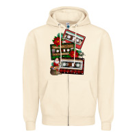 Sandshell christmas cassette gemstone Zipper Hoodie - FaDigitalArtStudio