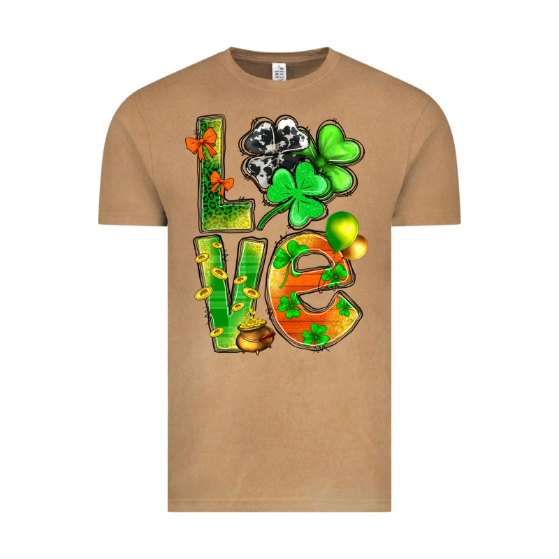 St.patrick Love With Clover Vintage Tee by NancyCooperArtShop | Teevron