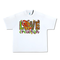 White Mardi Gras love crawfish Urban Heavy Tee - NancyCooperArtShop
