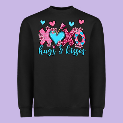 Xoxo Hugs And Kisses Olivia Heavyweight Sweatshirt Designed By Oliviacreatesart