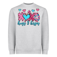 Heather Grey xoxo hugs and kisses olivia Heavyweight Sweatshirt - OliviaCreatesArt