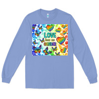 Colony Blue love has no gender Long Sleeve Tee - TumblerDesignByShophia