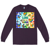 Plum love has no gender Long Sleeve Tee - TumblerDesignByShophia