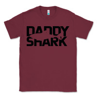 Burgundy Daddy Shark Classic Tee - Bettercallsaul