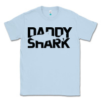 Dusty Blue Daddy Shark Classic Tee - Bettercallsaul