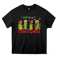 Black Pickle Merry Christmas Heavy Core Tee - MaliasSmallBusiness