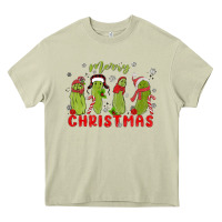Mossy Pickle Merry Christmas Heavy Core Tee - MaliasSmallBusiness