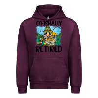 Mauve Wine o' fishally retired Urban Hoodie - BarkalooDesign