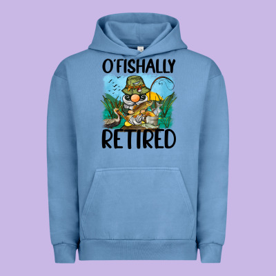 O' Fishally Retired Urban Hoodie Designed By Barkaloodesign
