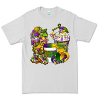 Dove Grey Mardi Gras Coffee Cups Premium Tee - BundleAndBundleShop