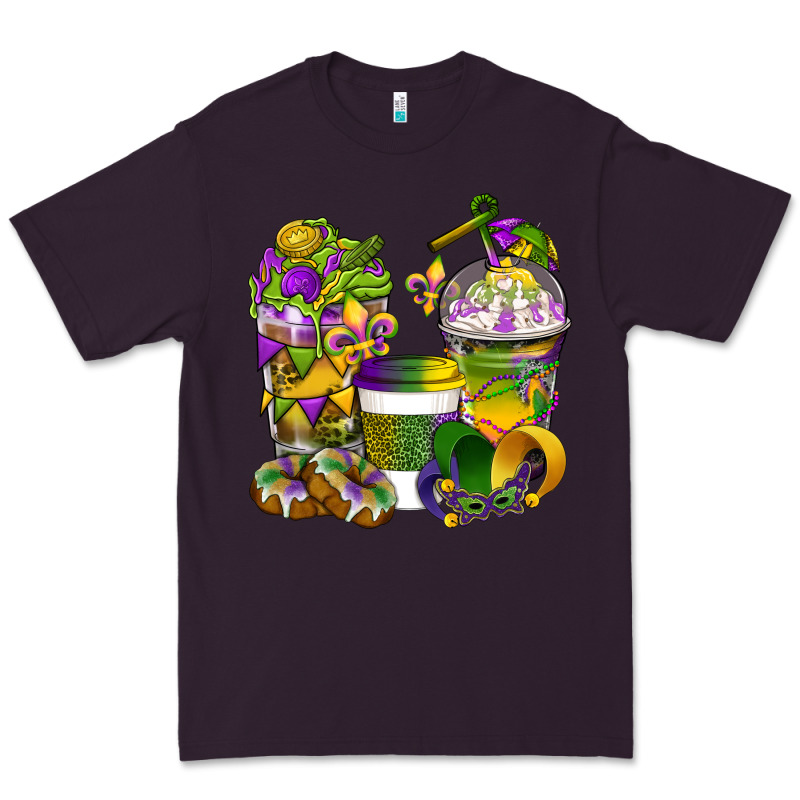 Mardi Gras Coffee Cups Premium Tee by BundleAndBundleShop | Teevron