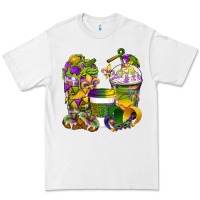 White Mardi Gras Coffee Cups Premium Tee - BundleAndBundleShop