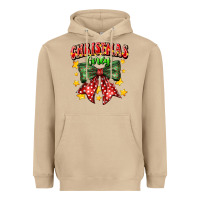 Mushroom festive holiday bow design Heavyweight Hoodie - CowhideDigitalArt