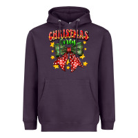 Plum festive holiday bow design Heavyweight Hoodie - CowhideDigitalArt