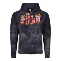 Cloud Black Cafecito y Chisme Coffee Cups Vintage Hoodie - texasbilliewilder