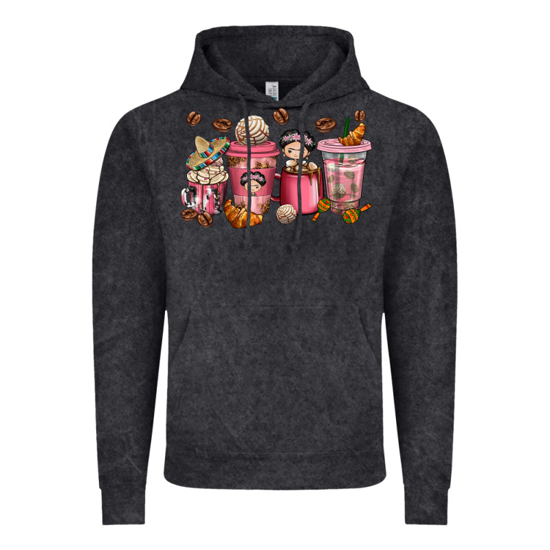 Cafecito Y Chisme Coffee Cups Vintage Hoodie by texasbilliewilder | Teevron