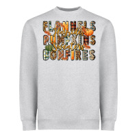 Heather Grey flannels hayrides pumpkins  bonfires Heavyweight Sweatshirt - FaDigitalArtStudio