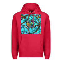 Cardinal Lake Babe And Fish With Camouflage Seamless Pattern Premium Hoodie - BundleAndBundleShop