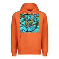 Carrot Lake Babe And Fish With Camouflage Seamless Pattern Premium Hoodie - BundleAndBundleShop