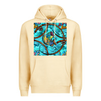 Pina Colada Lake Babe And Fish With Camouflage Seamless Pattern Premium Hoodie - BundleAndBundleShop