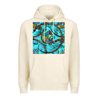 Tofu Lake Babe And Fish With Camouflage Seamless Pattern Premium Hoodie - BundleAndBundleShop