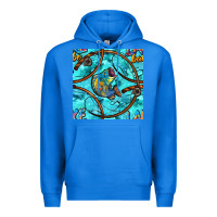 True Royal Lake Babe And Fish With Camouflage Seamless Pattern Premium Hoodie - BundleAndBundleShop