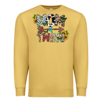 Antique Gold mom of twins Premium Sweatshirt - CowhideDigitalArt