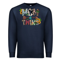 Navy mom of twins Premium Sweatshirt - CowhideDigitalArt
