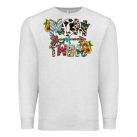 Oatmeal Heather mom of twins Premium Sweatshirt - CowhideDigitalArt