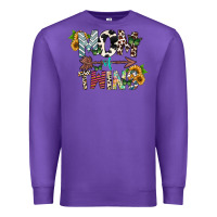 Purple mom of twins Premium Sweatshirt - CowhideDigitalArt