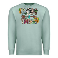 Seafoam mom of twins Premium Sweatshirt - CowhideDigitalArt