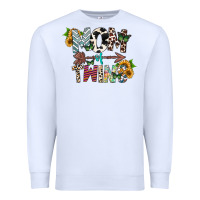 White mom of twins Premium Sweatshirt - CowhideDigitalArt