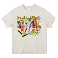 Cream rockin that daycare life Heavy Core Tee - NancyCooperArtShop