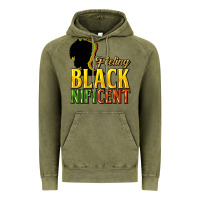 Vintage Olive feeling blacknificent Vintage Hoodie - NancyCooperArtShop