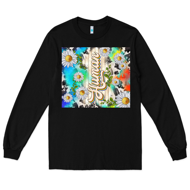 Human With Daisies Long Sleeve Tee by TumblerDesignByShophia | Teevron