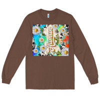 Chestnut human with daisies Long Sleeve Tee - TumblerDesignByShophia