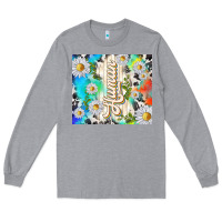 Heather Grey human with daisies Long Sleeve Tee - TumblerDesignByShophia
