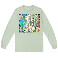 Matcha human with daisies Long Sleeve Tee - TumblerDesignByShophia
