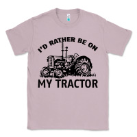 Lilac I D Rather Be On My Tractor Classic Tee - Bettercallsaul