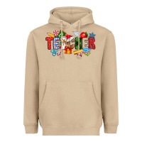 Mushroom Christmas teacher Heavyweight Hoodie - CowhideDigitalArt