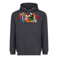 Smoke Christmas teacher Heavyweight Hoodie - CowhideDigitalArt