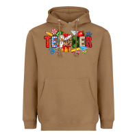 Toasted Coconut Christmas teacher Heavyweight Hoodie - CowhideDigitalArt
