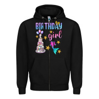 Black birthday girl Zipper Hoodie - BundleAndBundleShop