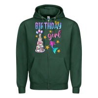 Sports Green birthday girl Zipper Hoodie - BundleAndBundleShop