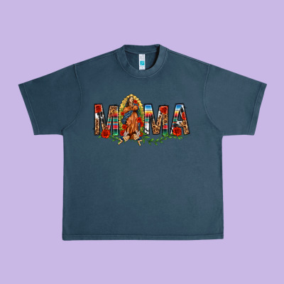Our Lady Of Guadalupe Mama Urban Heavy Tee Designed By Texasbilliewilder