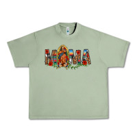 Oil Green Our Lady of Guadalupe Mama Urban Heavy Tee - texasbilliewilder