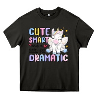 Asphalt cute smart and a little bit dramatic Heavy Core Tee - MaliasSmallBusiness